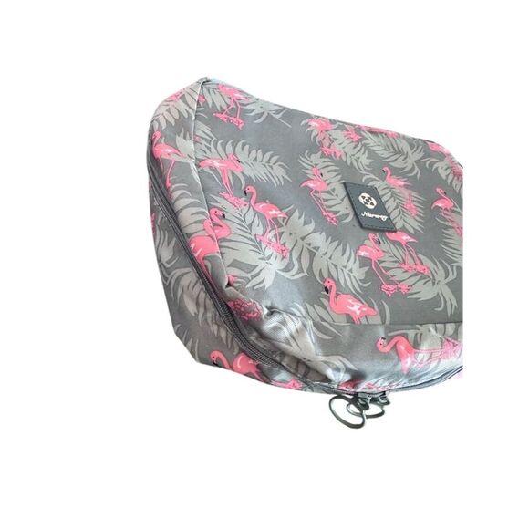 Narwey Cute Flamingo Makeup Bag Travel Organizer Multicolor Waterproof - Picture 2 of 14